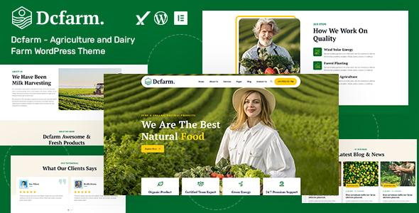 Dcfarm 1.0.0 – Agriculture and Dairy Farm WordPress Theme