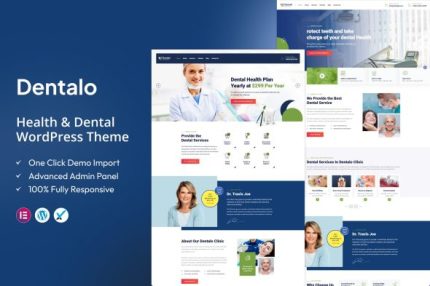 Dentalo - Medical Health & Dental WordPress Theme