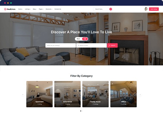 dRealEstate 2.0.19 – Real Estate WordPress Directory Theme