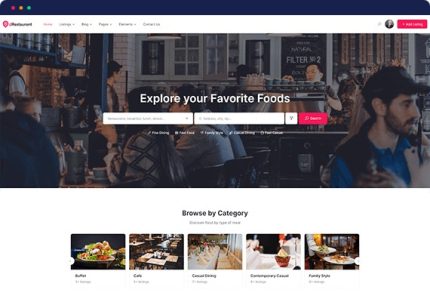 dRestaurant - Restaurant Directory WordPress Theme