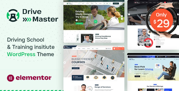 Drive Master 1.0.0 – Driving School WordPress Theme