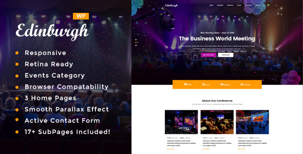 Edinburgh 2.2 – Conference & Event WordPress Theme
