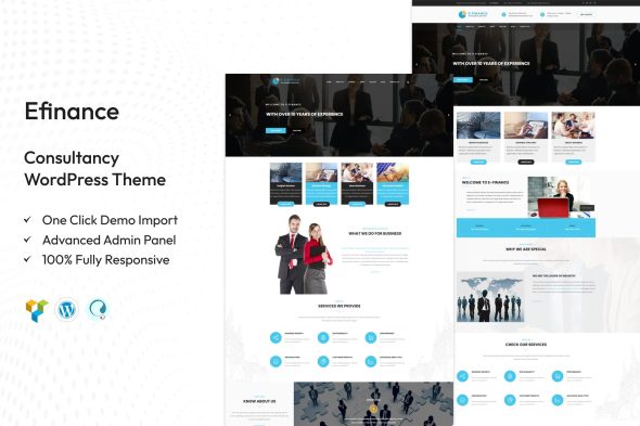 Efinance 2.0 – Consultancy WordPress Theme