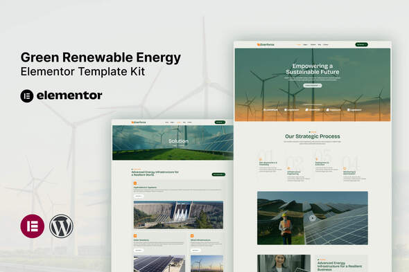 Enerforce - Green Renewable Energy Elementor Template Kit