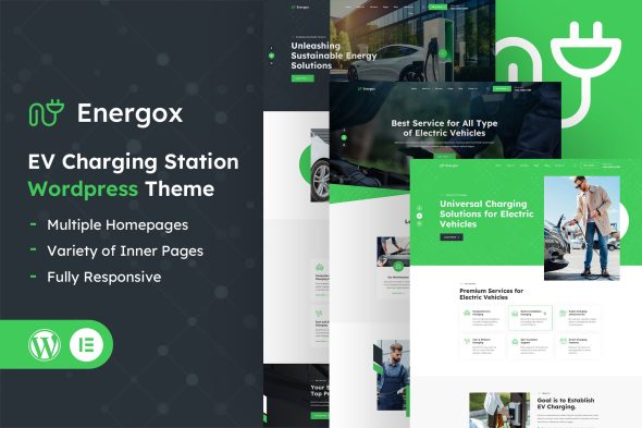 Energox 1.3 – EV Charging Station WordPress Theme