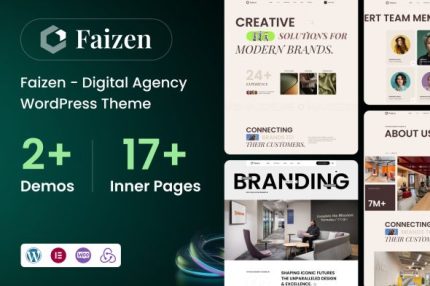 Faizen - Digital Agency WordPress Theme