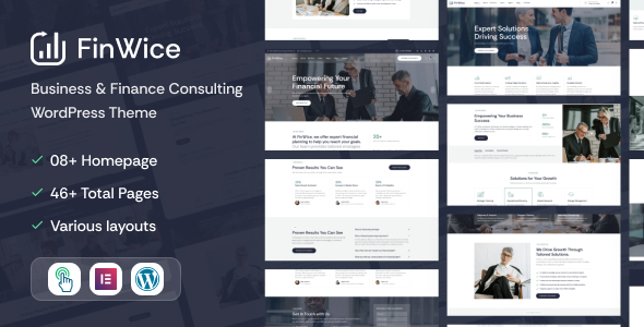 FinWice 1.0.3 – Business & Finance Consulting WordPress Theme