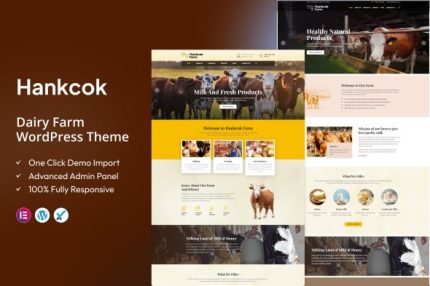 Hankcok - Dairy Farm WordPress Theme