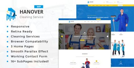 Hanover - Cleaning Business Company WordPress Theme