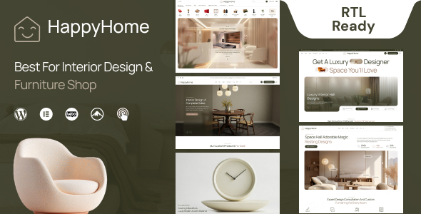 Happyhome 1.0.3 – Interior Design WordPress Theme