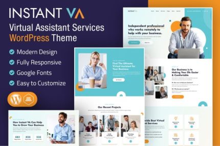 Instant VA - Virtual Assistant WordPress Theme
