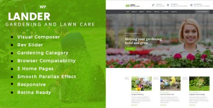 Lander - Landscaping WordPress Theme