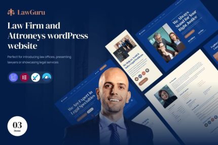LawGuru - Law Firm and Attorney WordPress Theme