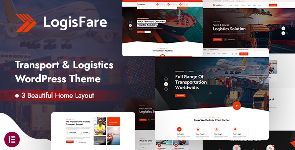 LogisFare 1.5 – Transport & Logistics WordPress Theme