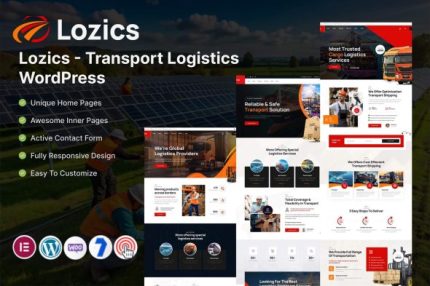 Lozics - Transport Logistics WordPress Theme