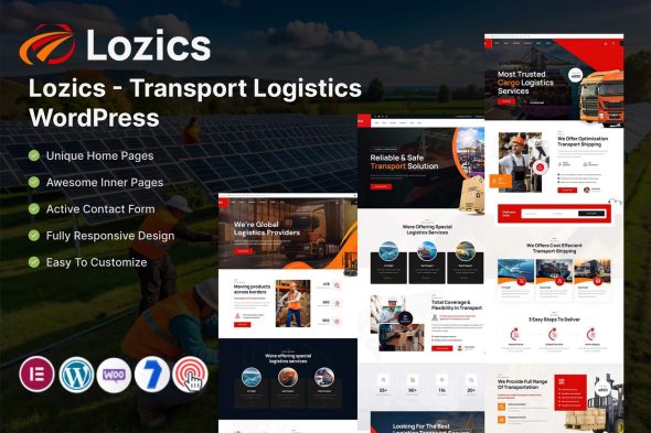 Lozics 4.0 – Transport Logistics WordPress Theme
