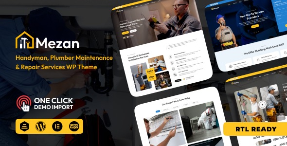 Mezon 1.1.0 – Plumber, Handyman WordPress Theme