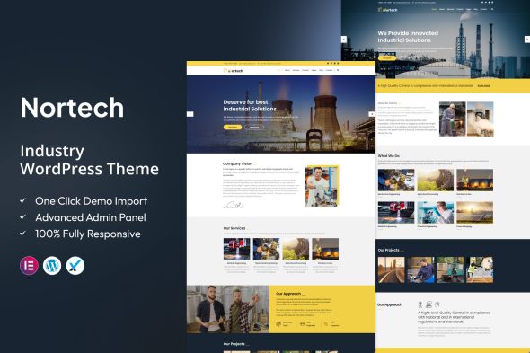 Nortech 2.8 – Industry WordPress Theme