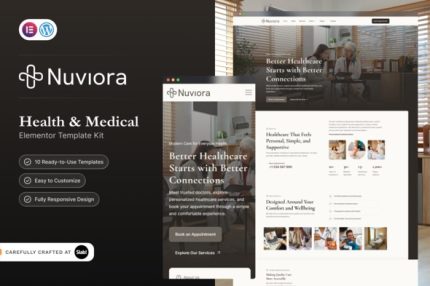 Nuviora - Health & Medical Elementor Template Kit