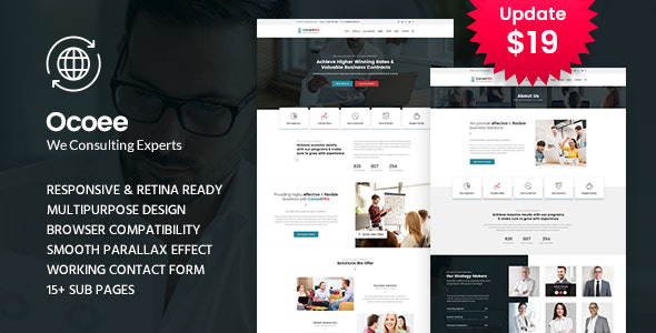 Ocoee 2.0 – Consulting & Business WordPress Theme