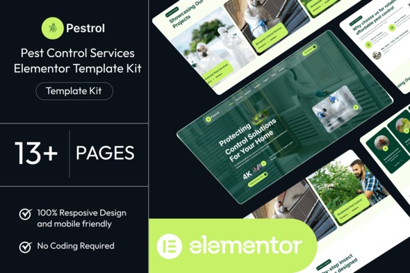 Pestrol  – Pest Control Services Elementor Template Kit
