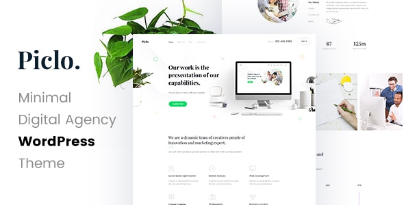 Piclo 1.9 – Digital Agency WordPress Theme