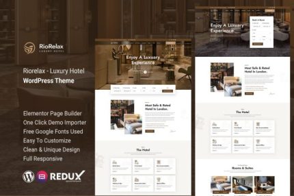 Riorelax - Luxury Hotel WordPress Theme
