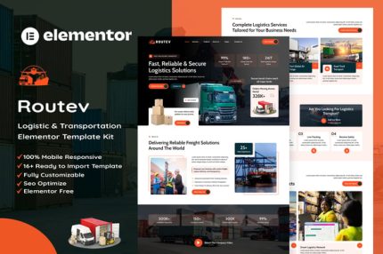 Routev - Logistics & Transportation Elementor Template Kit