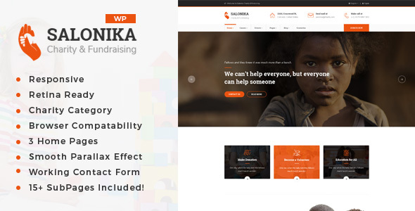 Salonika 2.4 – Charity/Fundraising WordPress Theme