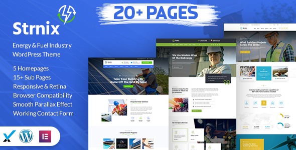 Strnix 2.3 – Solar and Green Energy WordPress Theme