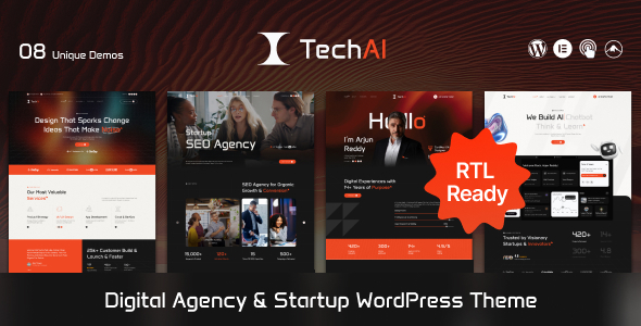 Tech Ai 1.0.3 – Startup Agency Theme