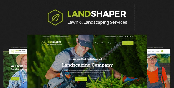 The Landshaper 2.8 – Gardening & Landscaping WordPress Theme