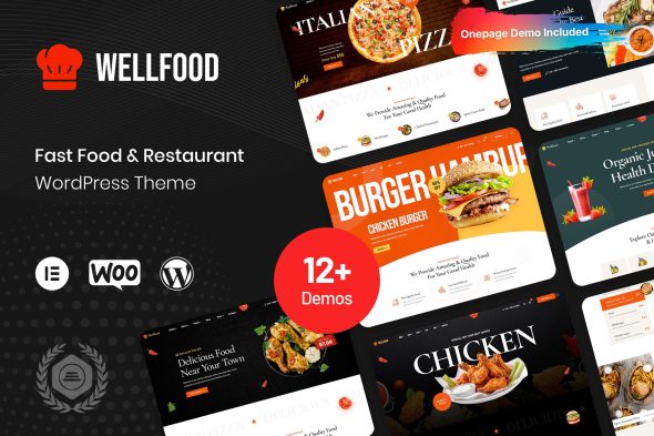 Wellfood 1.0.2 – Fast Food Restaurant WordPress Theme