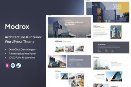 Modrox - Architecture and Interior WordPress Theme