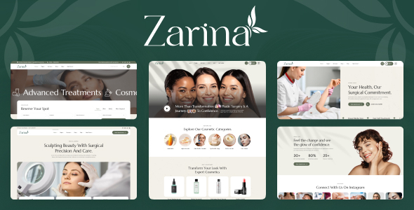 Zarina 1.0.3 – Plastic Surgery WordPress Theme