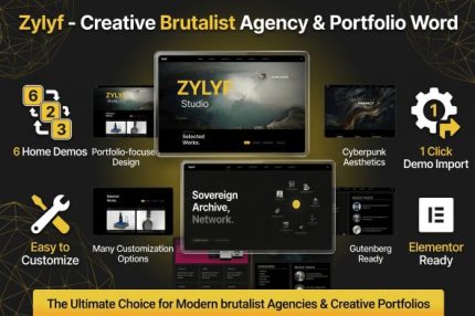 Zylyf - Creative Brutalist Agency & Portfolio Word