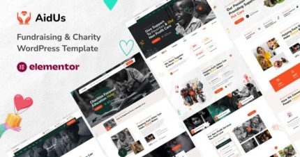 AidUs - Fundraising & Charity WordPress Theme
