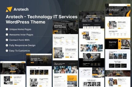 Arotech - Technology IT Services Wordpress Theme