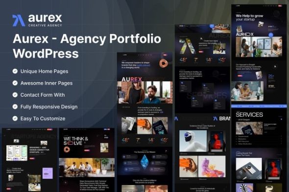 Aurex 4.0 – Agency Portfolio WordPress Theme