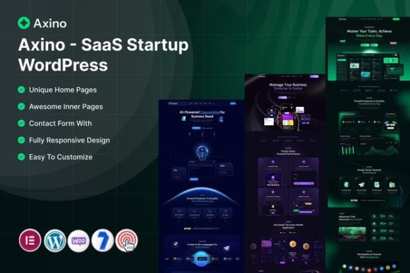 Axino 3.0 – SaaS Startup WordPress Theme
