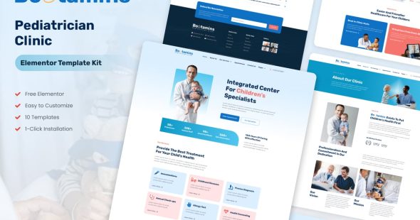 Bootamins  – Pediatrician Clinic Template Kit