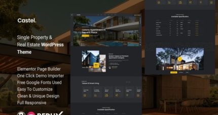 Castel - Single Property & Real Estate WordPress Theme
