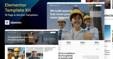 Catalyst - Professional Construction Elementor Template Kit