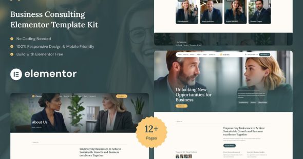 Clariox - Business Consulting Elementor Template Kit