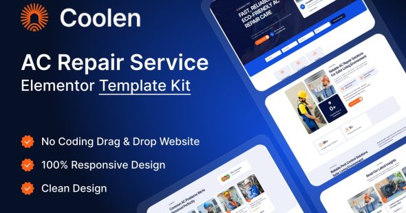 Coolen  – AC Repair Services Elementor Template Kit