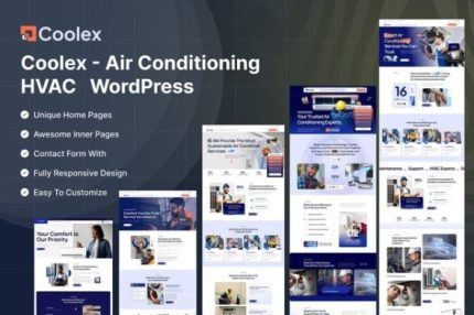 Coolex - Air Conditioning HVAC Wordpress Theme