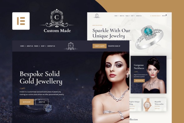 CustomMade  – Customized Jewellery & Goldsmith Elementor Template Kit