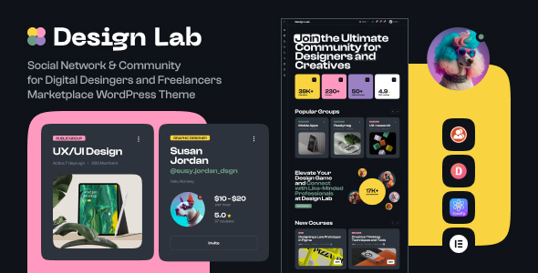 Design Lab 1.1.3 – Freelancers Community WordPress Theme