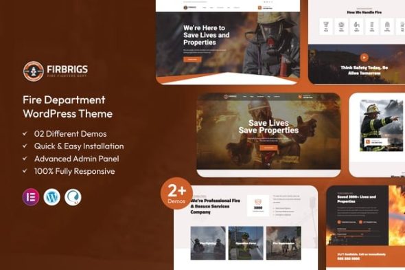 Firbrigs 2.1 – Fire Department WordPress Theme