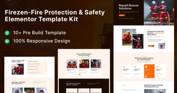 Firezen  – Fire Protection & Safety Services Elementor Template Kit